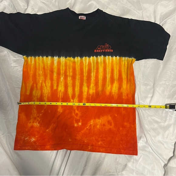Vintage T - Shirt Easyriders Men’s L Flame Tie Dye Logo y2k - Picture 7 of 8